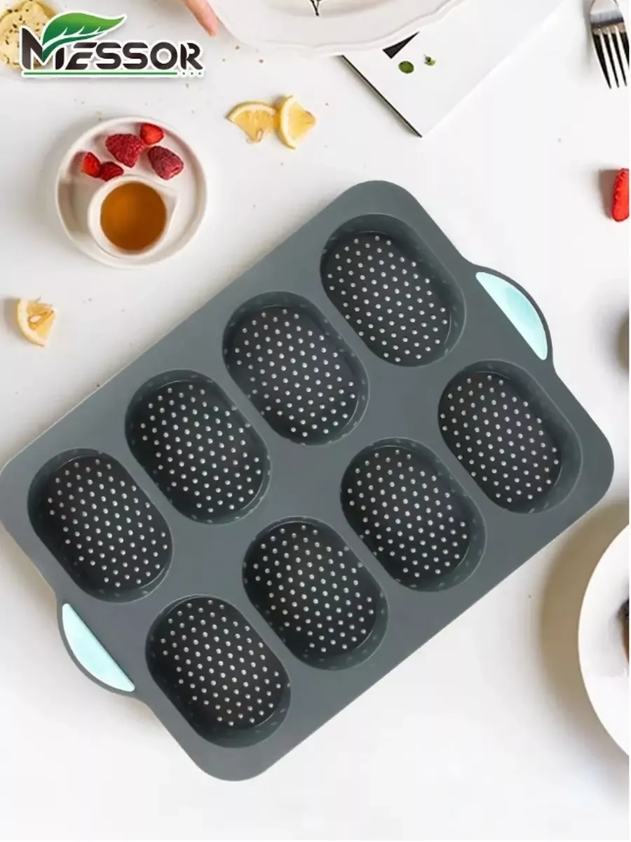 Messor Ekmek Ve Poğaça Pişirme İçin Silikon Kalıp. 175845101 Gri