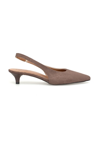 Ayakkabı Fuarı Elit Sıs02s Kadın Klasik Topuklu Ayakkabı Kahverengi