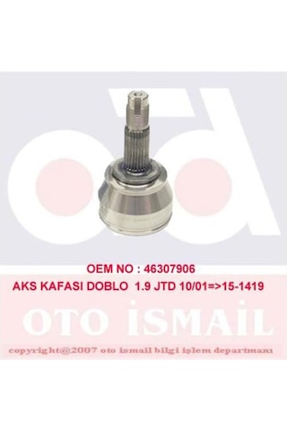 Aks Kafası Dış Doblo 1.9 Jtd-albea 1.3 Jtd-palıo 1.3 Jtd-doblo 1.3 Jtd Uyumlu