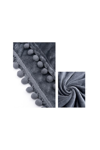 Sıcak Yatak Battaniyesi Tüm Sezon Peluş-mavi