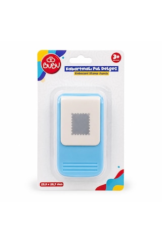 Bu-bu Şekilli Delgeç Kabartmalı 3d Pul 23,9x28,7 Mm De0035 Mavi-beyaz