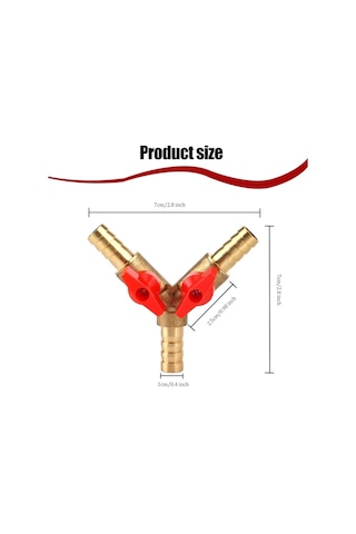 Y-ayırıcılı 3 Yollu Küresel Vana, Saksı Bitkilerini Sulamak İçin Su, Petrol Ve Gaz İçin Çapı 10 Mm Olan 3 Yollu Pirinç Küresel Vana Diğer
