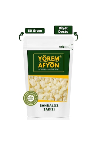Diyet Dostu Yüksek Rakım Hasadı Sandaloz Sakızı Sandroz Sakızı Ak Kehribar Thuja Articulata 60gr