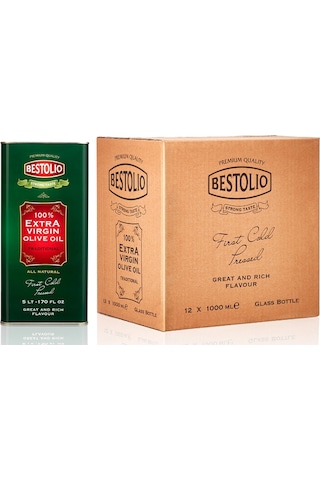 Alhatoğlu Bestolio Naturel Sızma Zeytinyağı Teneke 4 x 5 L