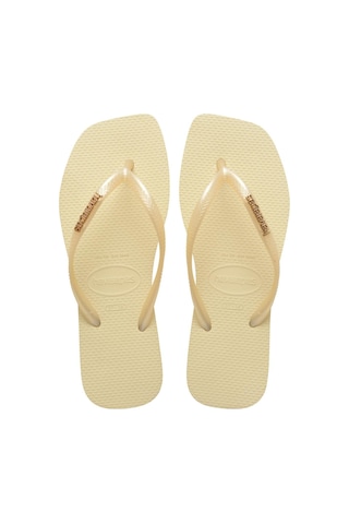 Havaianas Square Logo Metallıc Kadın Parmak Arası Terlik 4148257-14258 Krem
