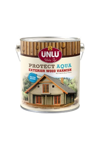 Ünlü Protect Aqua Su Bazlı Dış Cephe Vernik 5L