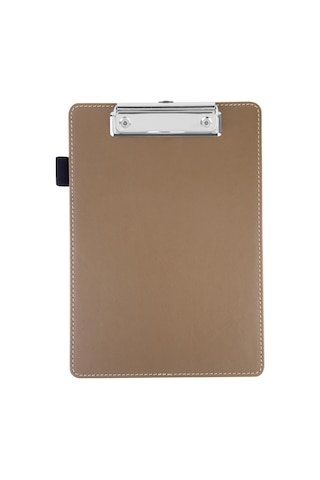 Sekreterlik,a5 Küçük Boy,kapaksız,a5 Clipboard Vegan Suni Deri,17,5x24,5 Cm.,vizon