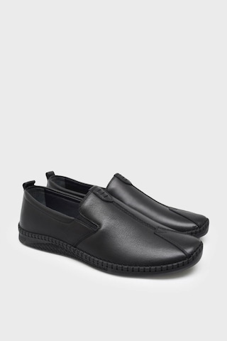 Castle Black 71101 Erkek Hakiki Deri Comfort Ayakkabı Siyah Siyah