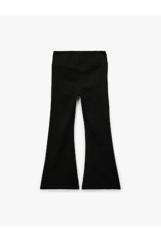 Koton Basic İspanyol Paça Siyah Kız Çocuk Pantolon 6wkg40031ak Siyah
