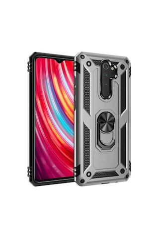 Oppo A5 A9 2020 Kilif Zirhli Standli Miknatisli Kapak