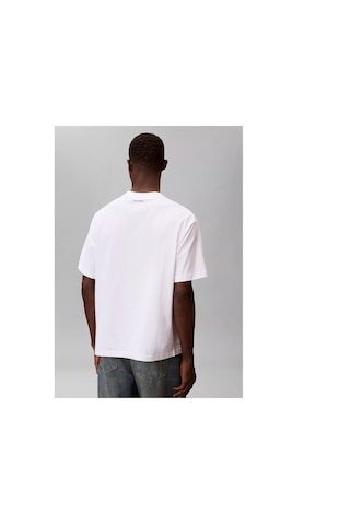 Calvin Klein Erkek T Shirt Lv04rf818g Yaf Beyaz Beyaz