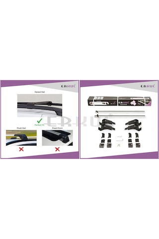Erkul Renault-Megane 3 Sw 2009-2016 Ara Atkı Skybar V1 Gri