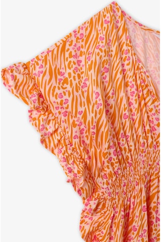 Penti Kız Çocuk Safari Leopar Desenli Ponponlu Kaftan Çok Renkli