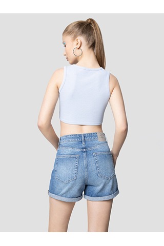 Crop Kadın Atlet Açık Mavi