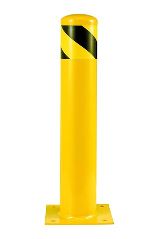 Kaldırım Sabit Bariyer Demir Duba Metal Park Demiri Otopark Bariyer 76mm 50 Cm Kırmızı