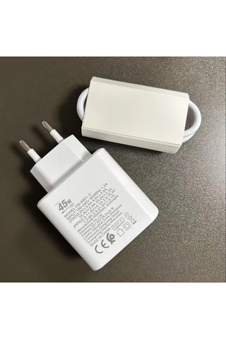 Honeybeeshop Beyaz 45w Ultra Hızlı Şarj Cihazı Pd30 Usb C Fiş Ve 1m Cc Kablo İphone 16 15 Serisi Uyumlu