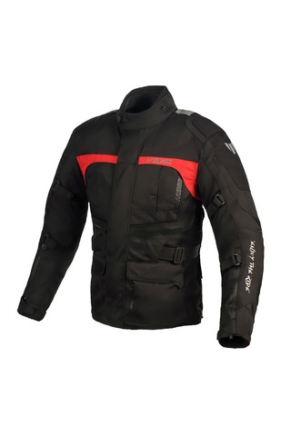 Vexo Adventure H20 Siyah-kırmızı Motosiklet Montu
