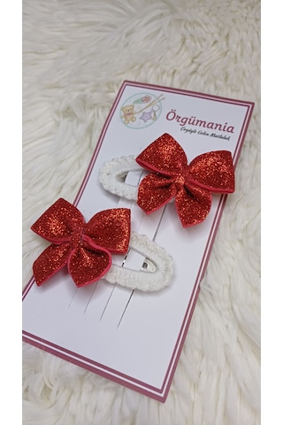 Yılbaşı Tokası- Kurdeleli Toka Kırmızı