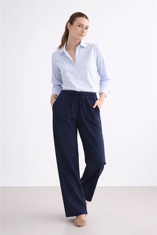 Fashion Friends Geniş Paça Lacivert Kadın Pantolon 26y0109k1
