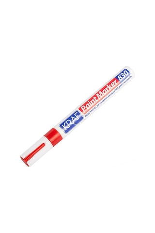 Kraf 830 Paint Markör Kalem Kırmızı 12'Li