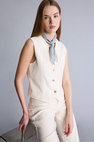 Defacto Jean Blazer Yelek F5899ax26smwt1 Beyaz-wt1