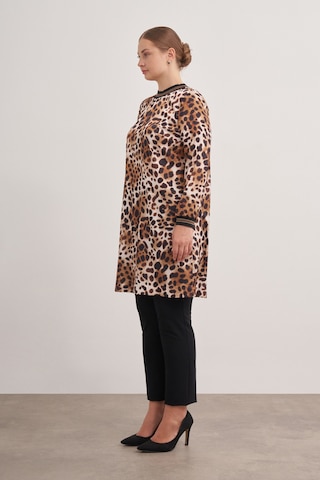 Aker 24aw15756112 Büyük Beden Tunik 24aw15756112 007 Kahverengi
