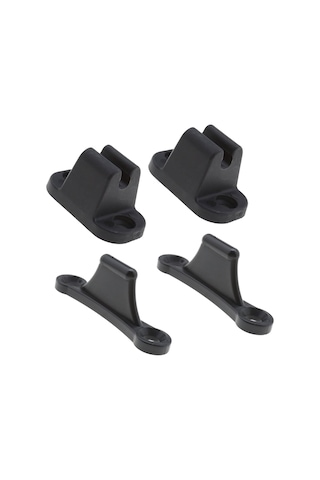 2x T Şeklinde Kapı Durdurucu Tutucu Kiti Durdurucu Tutucu Karavan Karavan İçin Uyumlu Siyah Plastik Tutucu