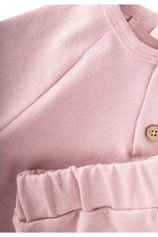 Cigit Reglan Kol Patlı Basıc Takım 1-5 Yaş Pudra Pembe Pudra Pembe
