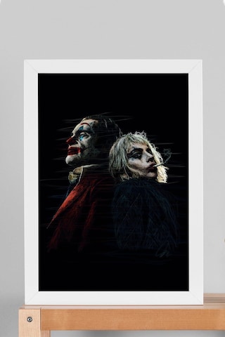 Joker Harley Quinn Portre Çerçeveli Tablo - Estetik Poster
