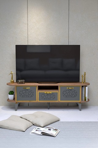 Mira Gold Tv Ünitesi Kahverengi 160 Çok Renkli