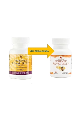 Forever Royal Jelly Arı Sütü İçeren Takviye Edici Gıda 2 x 60 Tablet