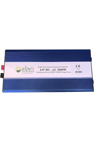 Alpex 3000 Watt 24 Volt Tam Sinüs İnverter
