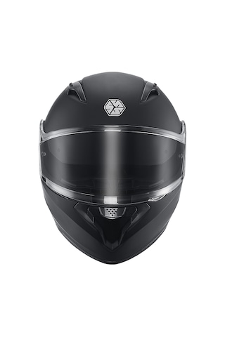 Motoanl Motosiklet Çene Açılır Kask Güneş Vizörlü Ce Motor Kaskı Mat Siyah