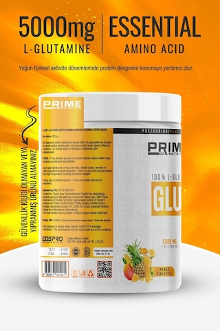 Prime Nutrition L-glutamine 420 Gram Mango & Ananas - Glutamin