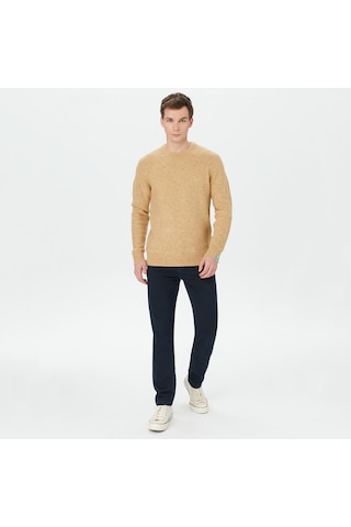 Scotch&soda Erkek Kahverengi Yün Karışımlı Kazak