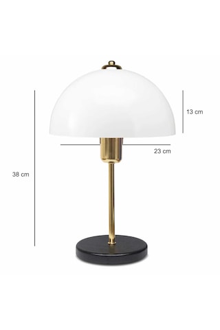 Homing Swiss Beyaz Gold Gövde Masa Lambası Ayd-3697