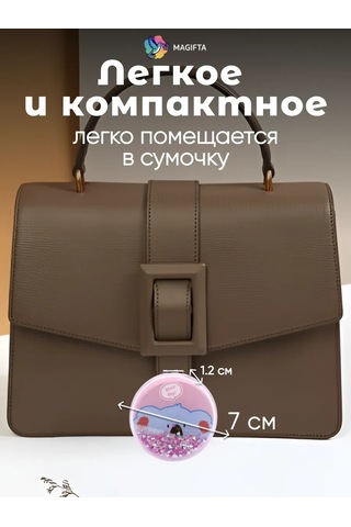 Magifta Çanta İçin Büyütücü Özellikli Katlanabilir Cep Aynası 263457692 Pembe