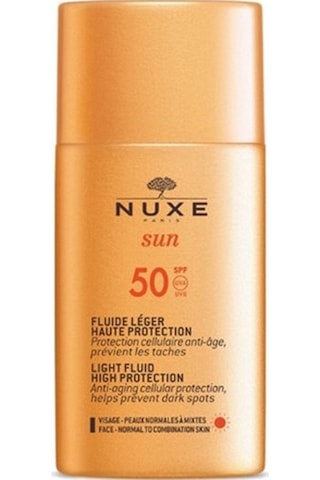 Nuxe Sun Hafif Dokulu Güneş Koruyucu Yüz Kremi Spf 50 50 ML