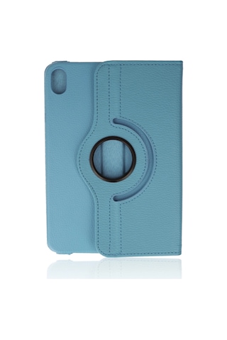 iPad Uyumlu Mini 6 Kılıf 360 Tablet Deri Kılıf - Turkuaz - 100 Arka Kapak