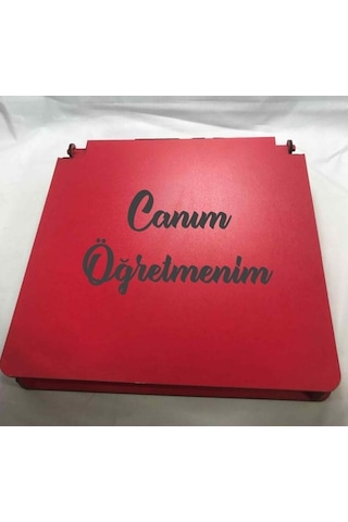Öğretmenler Günü Hediyesi Ahşap Kutu Kalem Defter Ayna