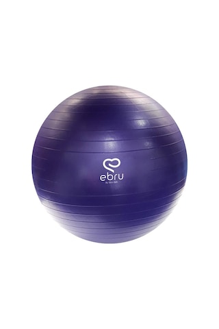 Ebru Şallı Pilates Topu 65 Cm - Mor
