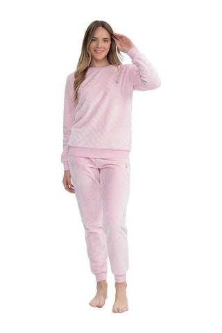 U.S. Polo Assn. U.s Polo 17080 Kadın Peluş O Yaka Pijama Takım 001