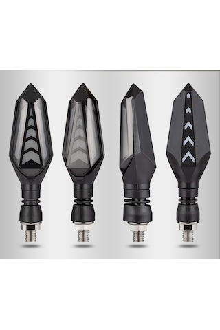 Unichrome DRL Gündüz Farı Çift Taraflı Motosiklet Kayar Sinyal Ledi Takımı