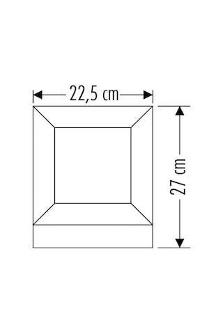 Cata CT-7022 27cm Milan Set Üstü Bahçe Armatürü E27