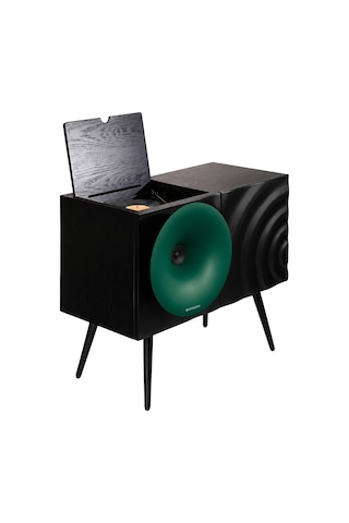 Fennessy Kresling İ7s Yeşil Bluetooth Hoparlörlü 100w Hi-fi Pikap, Plakçalar