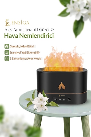 Alev Efektli Ultrasonik Aroma Difüzör