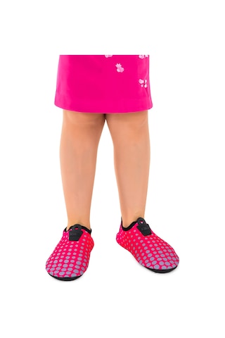 Kiko Kids Point Havuz Plaj Kız Çocuk Deniz Ayakkabısı 7514 Fuşya - Gri Fuşya - Gri