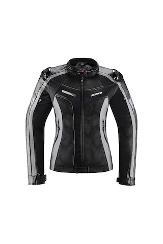 Scoyco Jk152w Motosiklet Montu Kadın 4 Mevsim Dayanıklı Pu Kumaş Motorcu Mont Women Grey