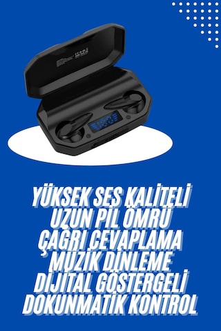 Kulaklık Bluetooth 5.2 Kablosuz Kulakiçi Rgb Işıklı Çift Mikrofonlu Yeni Nesil Belirtilmemiş