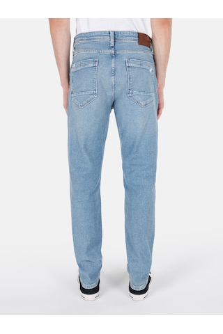Colins 067 Jack Normal Kesim Orta Bel Düz Paça Mavi Erkek Jean Pantolon Denim